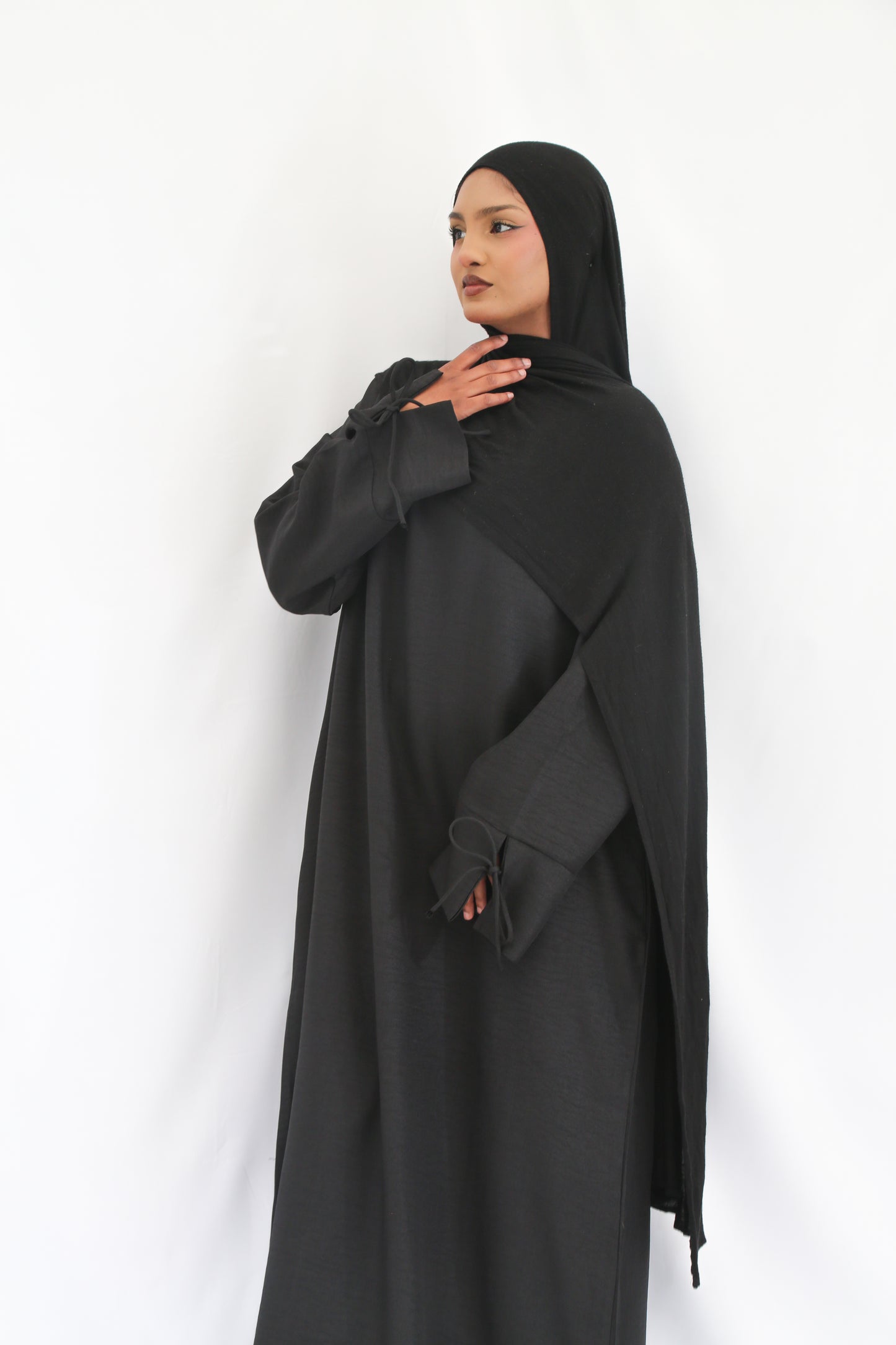 Tie-Sleeve Abaya