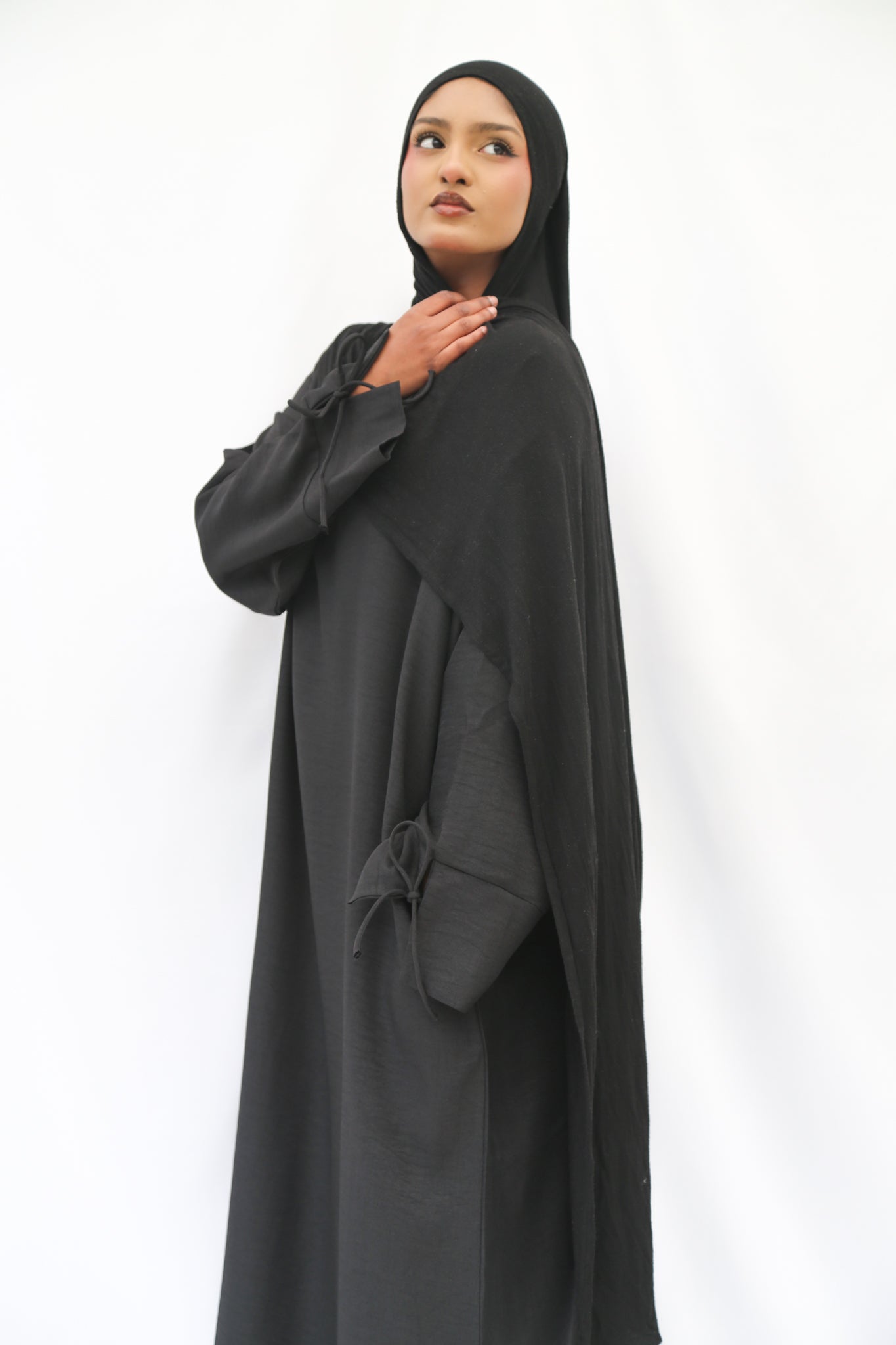 Tie-Sleeve Abaya
