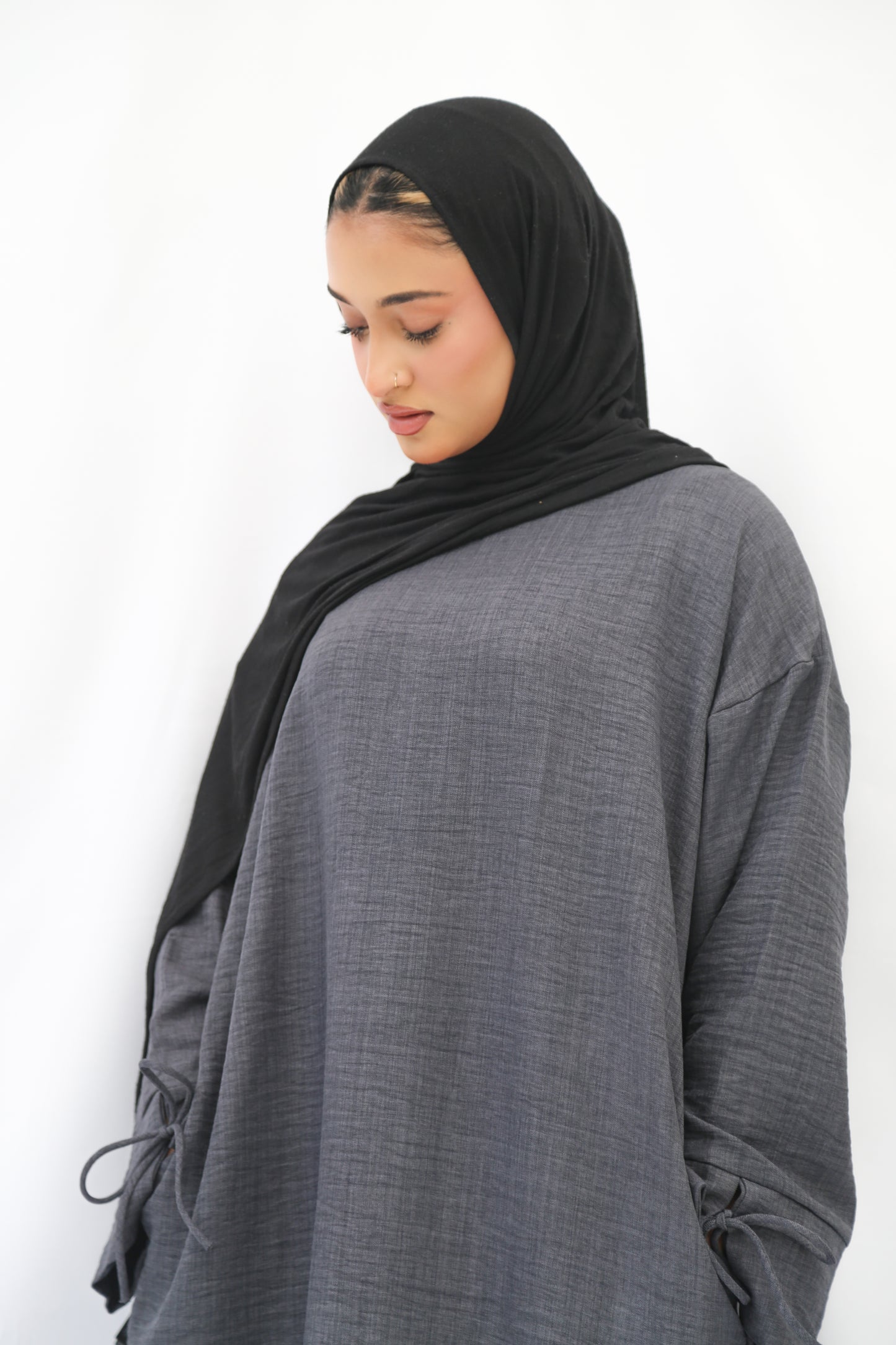 Tie-Sleeve Abaya