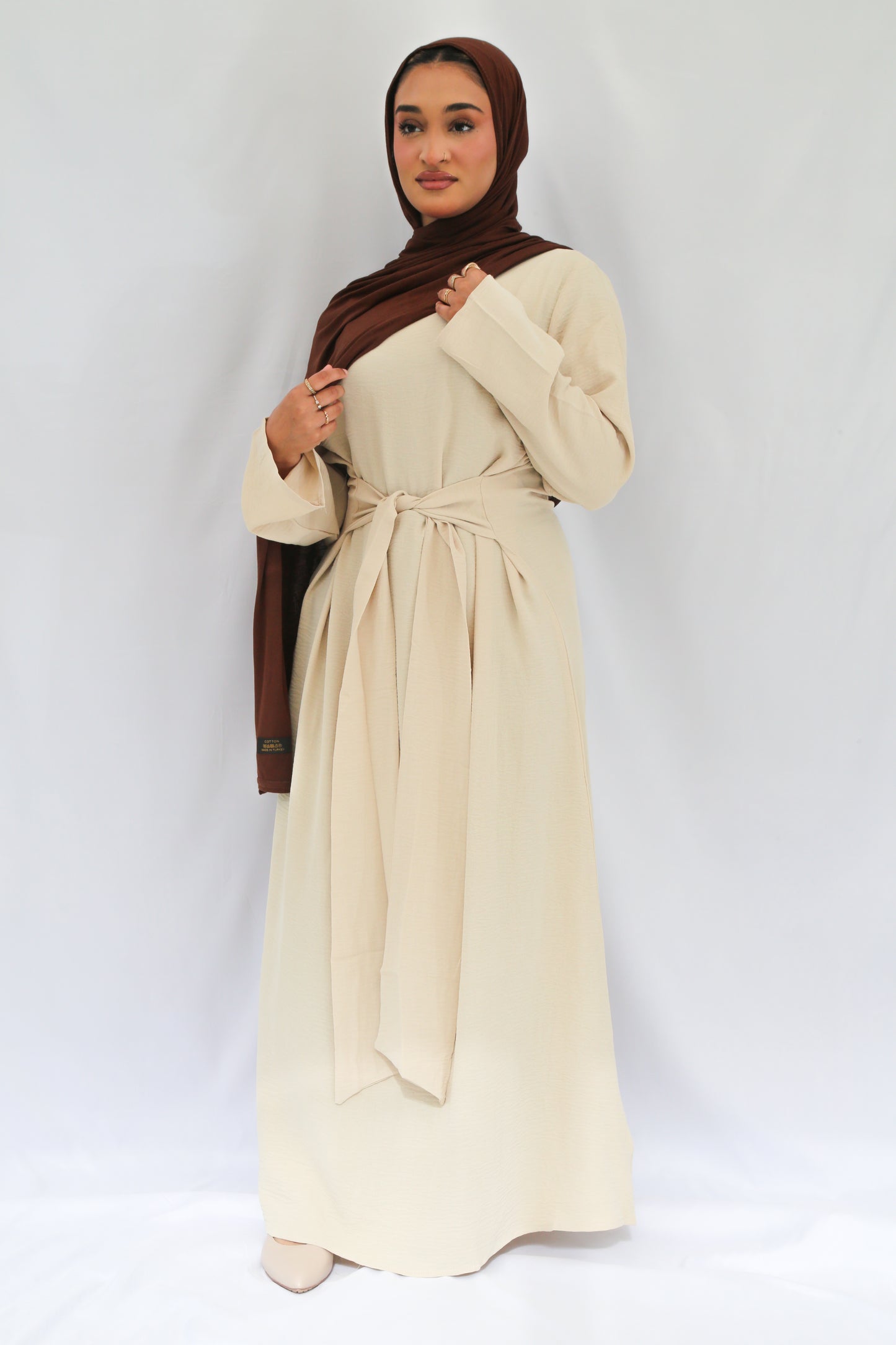 Front-Tie Abaya Dress