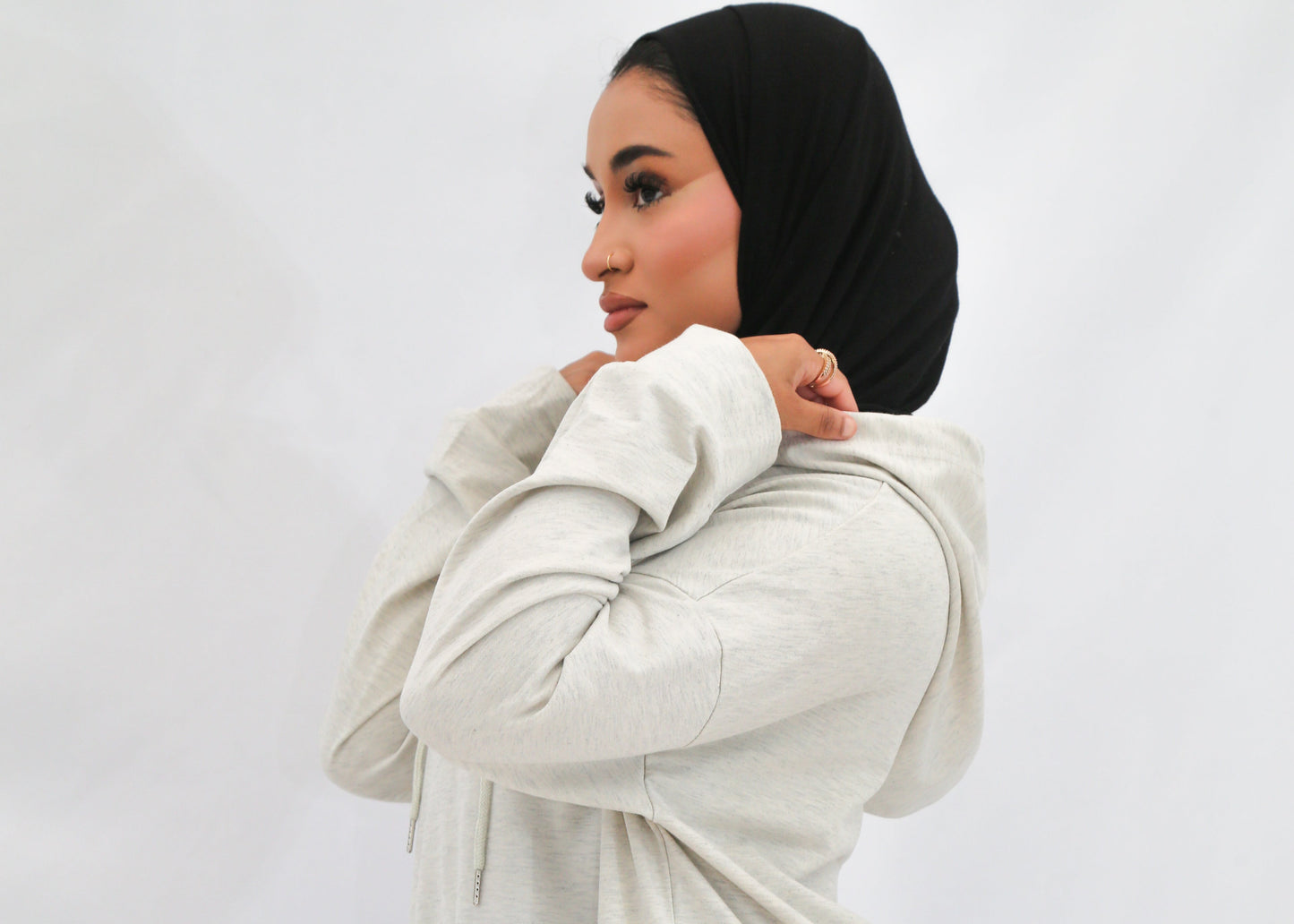Jersey Hoodie Abaya