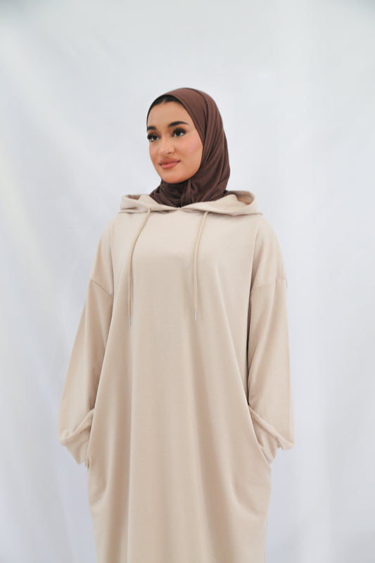 Jersey Hoodie Abaya
