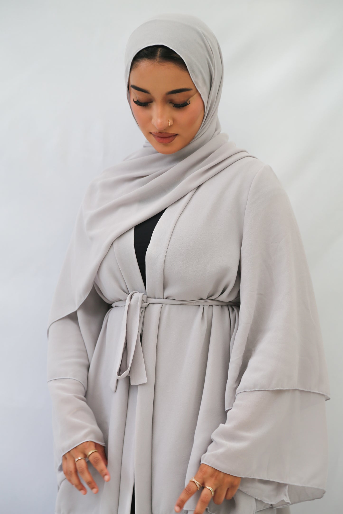 Tiered Kimono with Matching Hijab