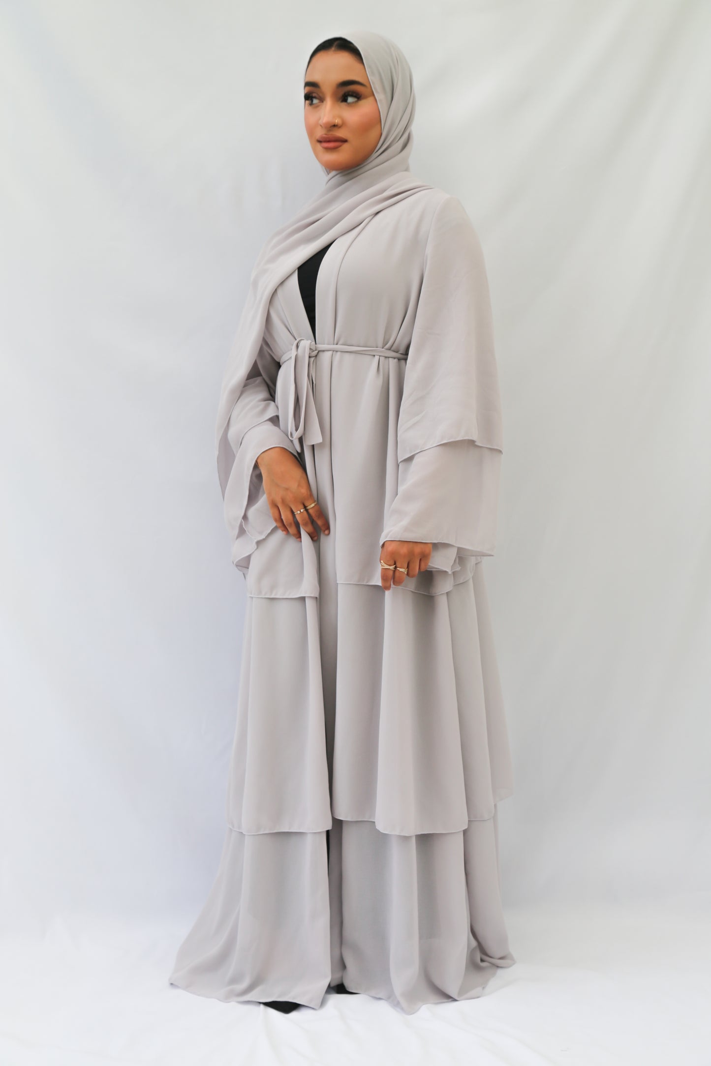 Tiered Kimono with Matching Hijab