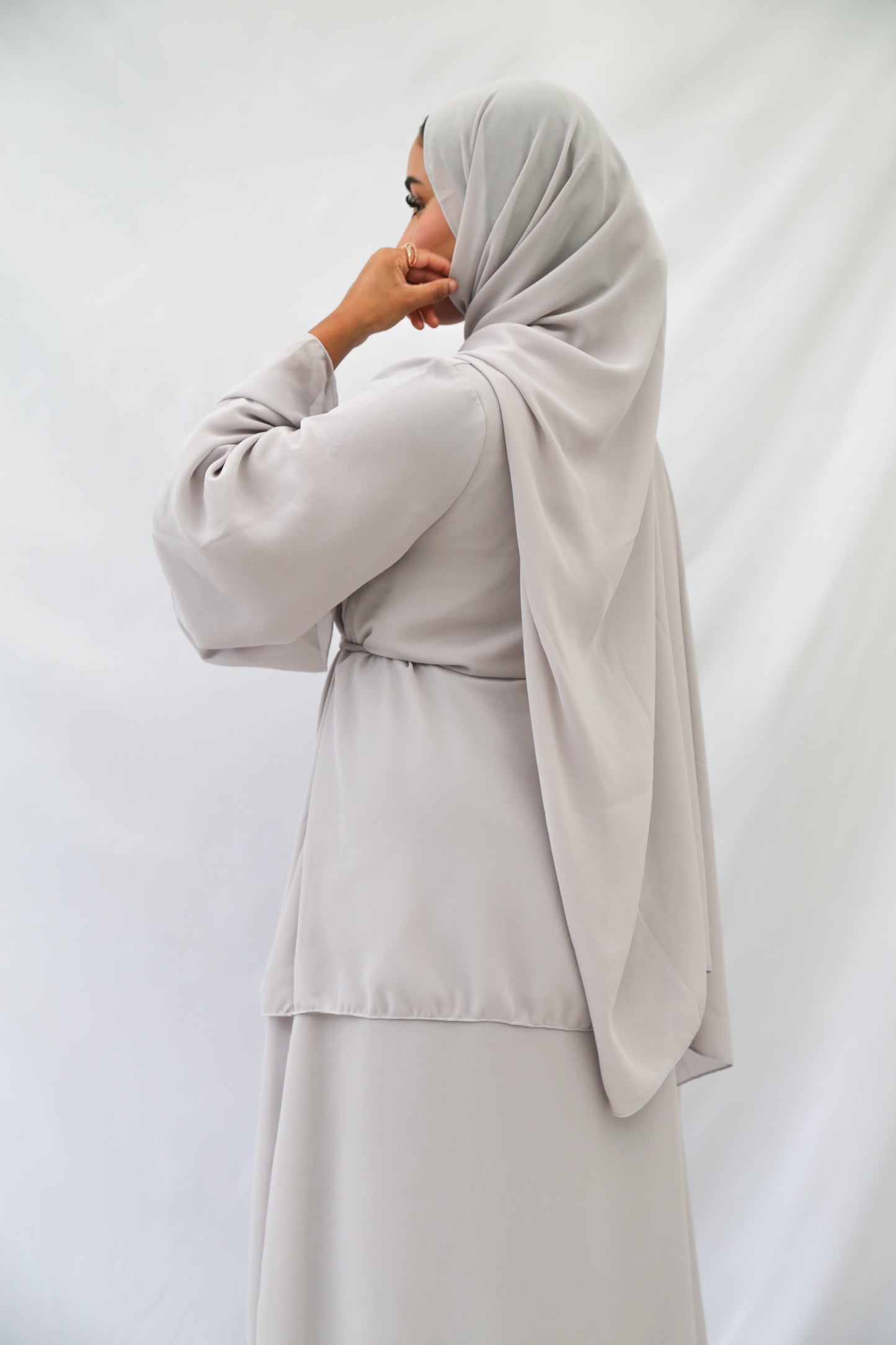 Tiered Kimono with Matching Hijab