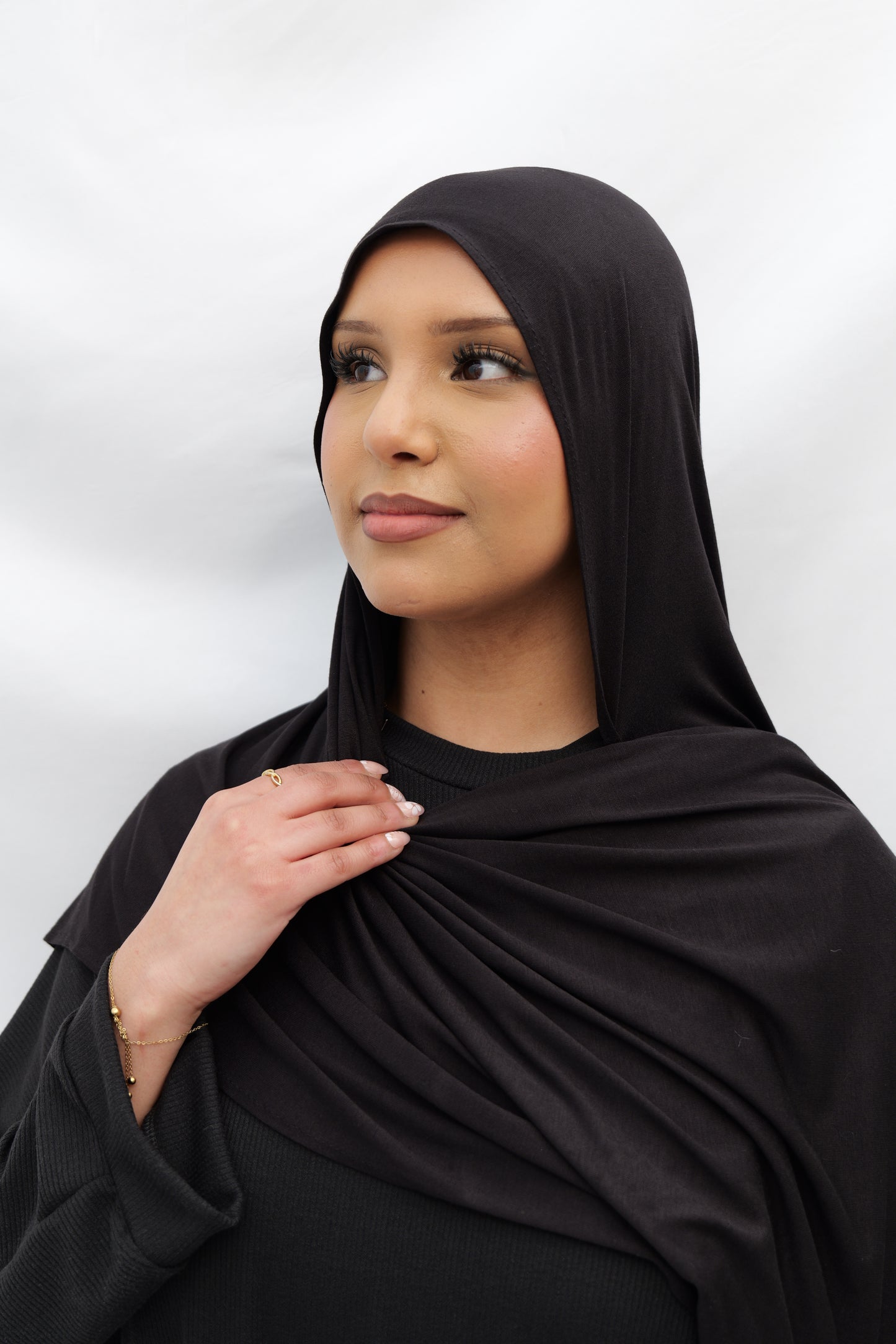 Ribbed Abaya with Pockets